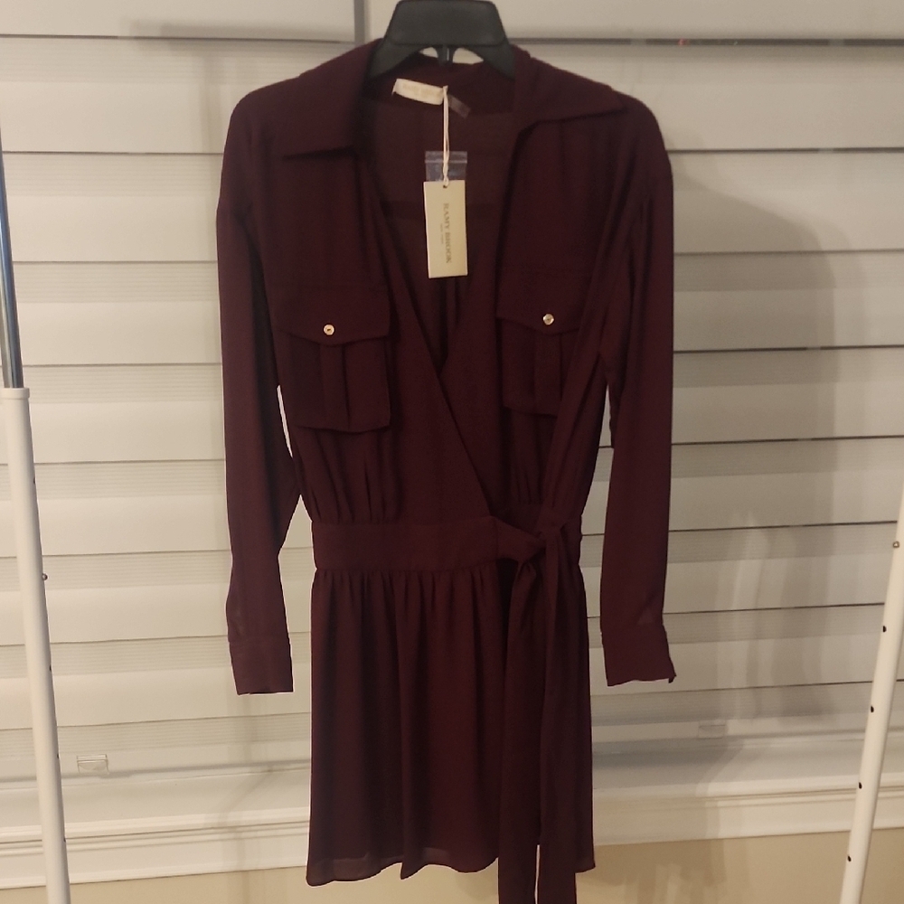 Ramy Brook Summer Wrap Dress Color Caber Size S